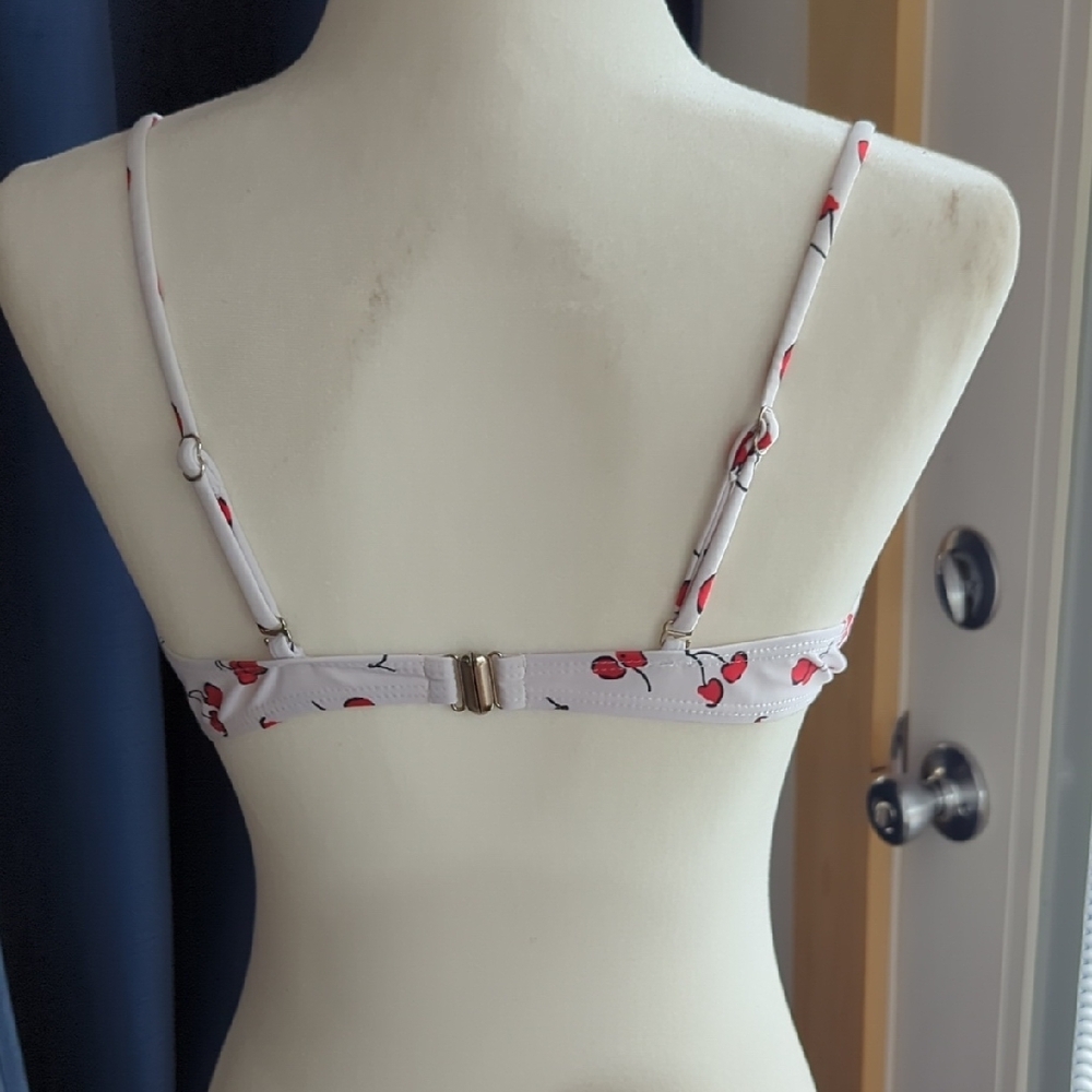 Cherry Print Women's Swim Top - Picture 3 of 4